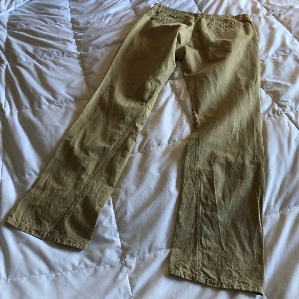 Rag & Bone Khaki Linen Blend Jeans - Picture 6 of 7